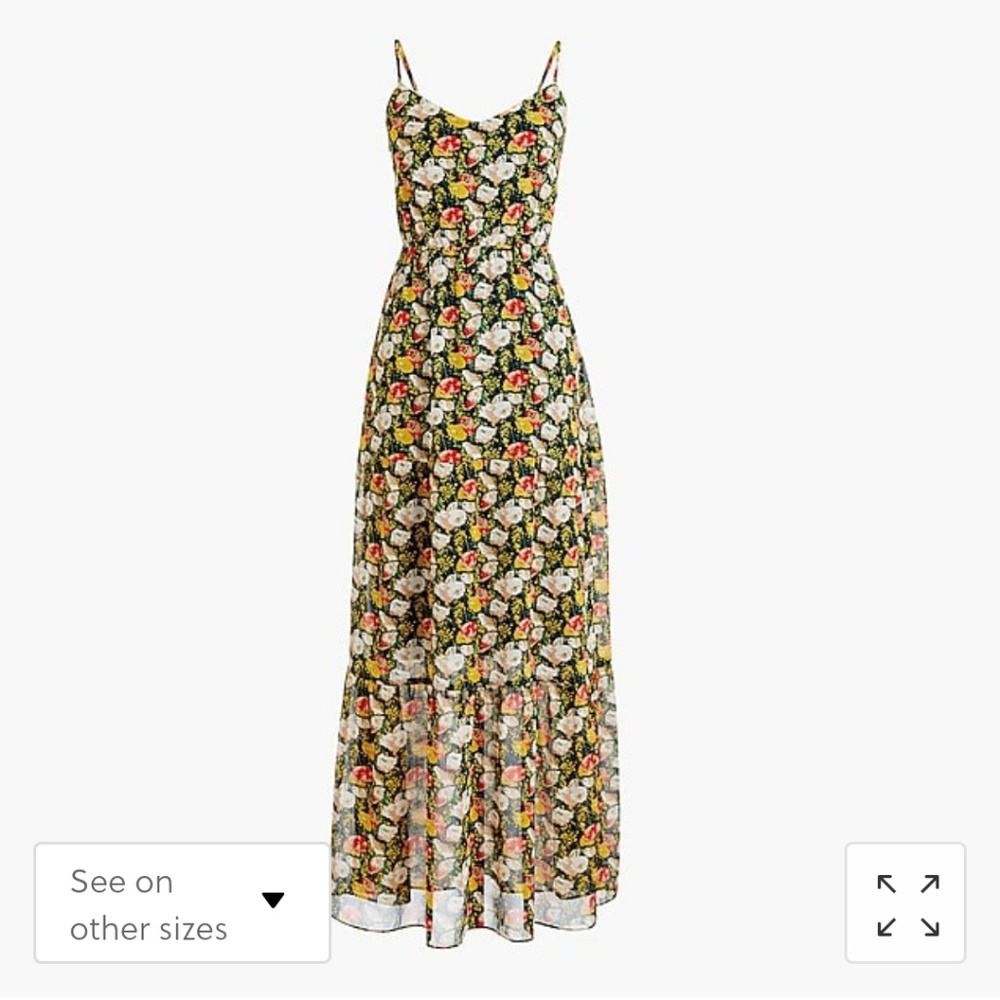 J.Crew Mercantile tiered maxi  in sweet pea floral